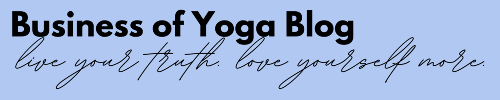 business of yoga blog